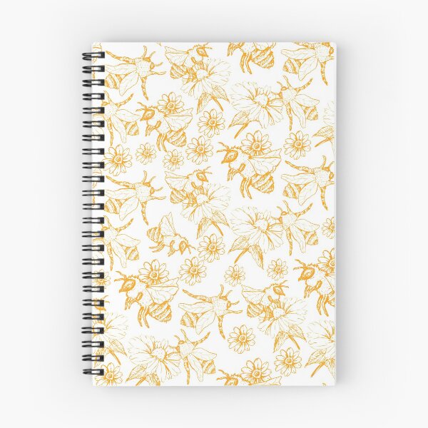 Item preview, honey bee seamless pattern sketch illustration designed and sold by Sya Prints.
