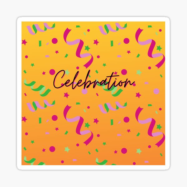Celebration Sticker