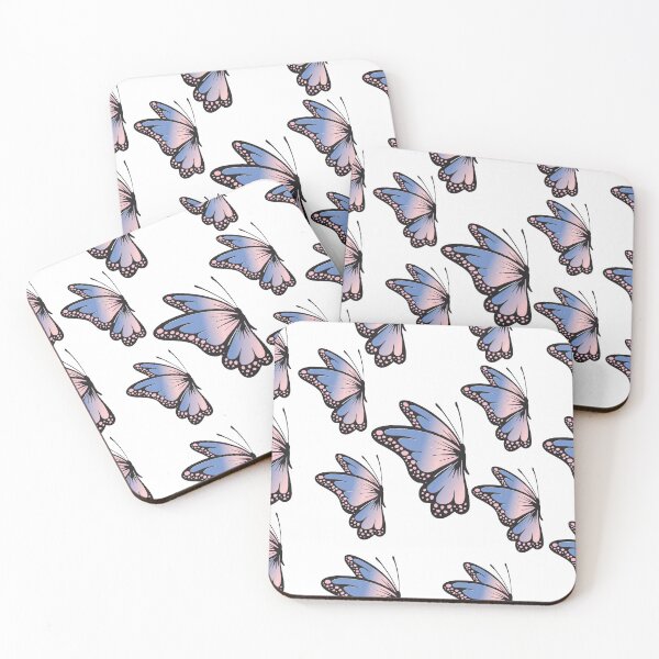 Item preview, PINK AND BLUE GRADIENT BUTTERFLY PATTERNS designed and sold by Adhiambo.