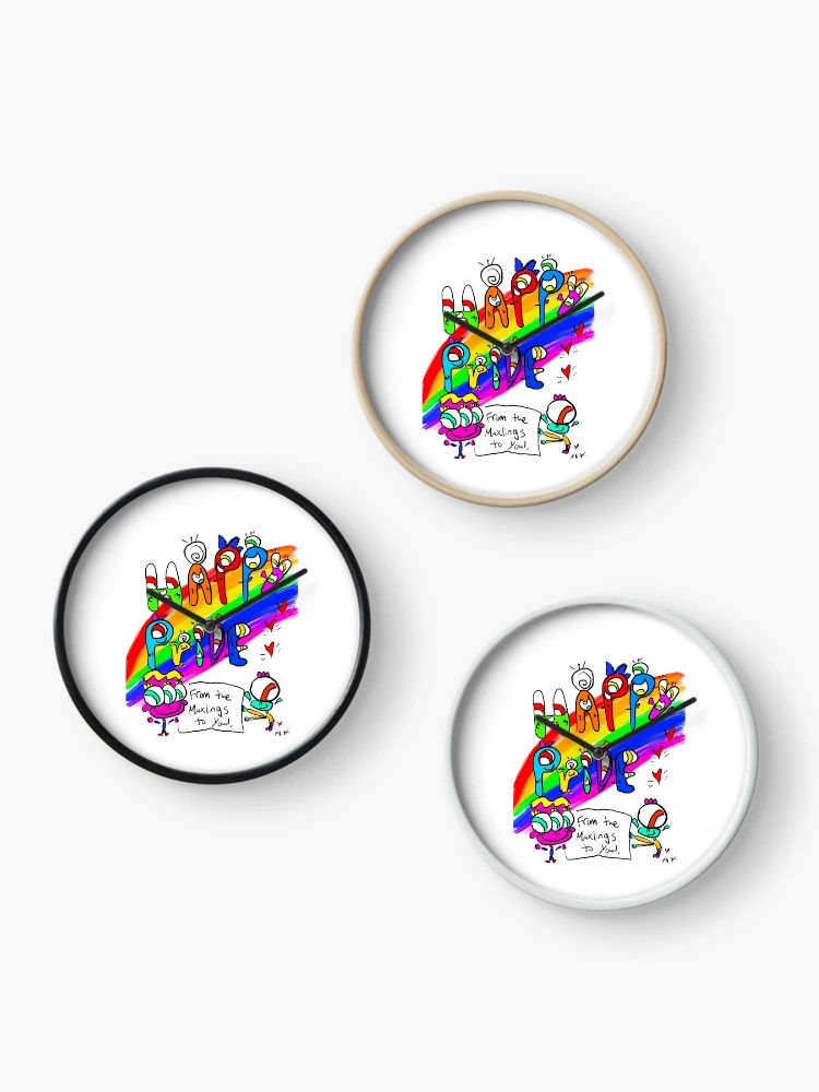 Thumbnail 3 of 4, Clock, Pride designed and sold by Maxwell Kale.