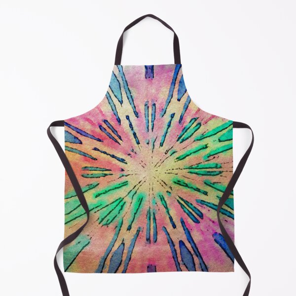 Item preview, Retro painterly mandala designed and sold by PipsqueakEarth.