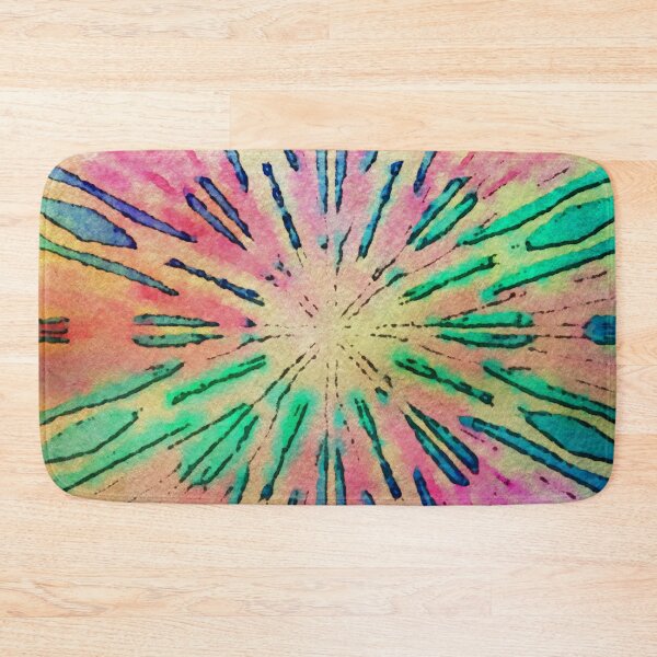 Item preview, Retro painterly mandala  designed and sold by PipsqueakEarth.