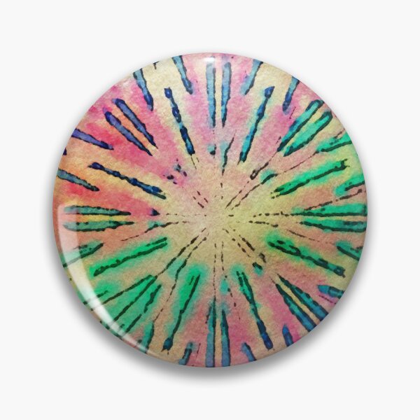Item preview, Retro painterly mandala  designed and sold by PipsqueakEarth.