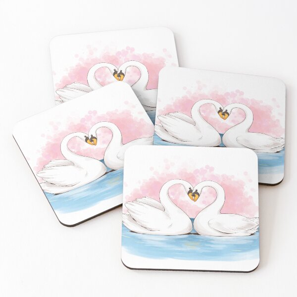 Item preview, goose in love illustration designed and sold by Sya Prints.