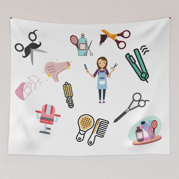 Item preview, quarantined hairdresser designed and sold by Zaibo.