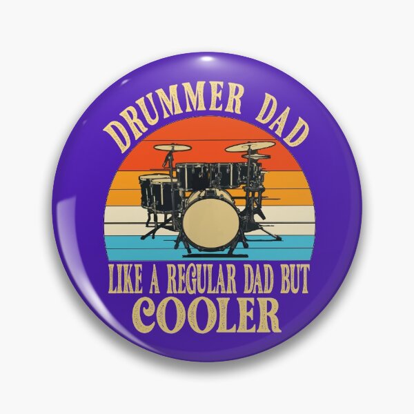 Item preview, Drummer Dad Like A Regular Vintage Drummer Dad Father's Day T-Shirt designed and sold by AMZBlacKStore.