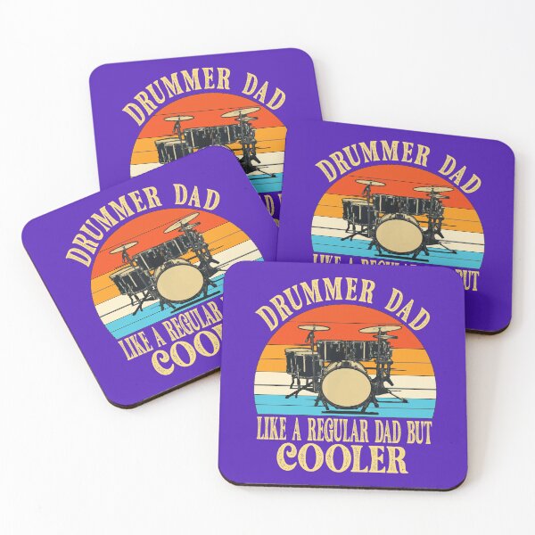 Item preview, Drummer Dad Like A Regular Vintage Drummer Dad Father's Day T-Shirt designed and sold by AMZBlacKStore.