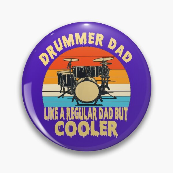 Item preview, Drummer Dad Like A Regular Vintage Drummer Dad Father's Day T-Shirt designed and sold by AMZBlacKStore.