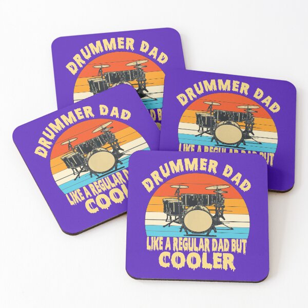 Item preview, Drummer Dad Like A Regular Vintage Drummer Dad Father's Day T-Shirt designed and sold by AMZBlacKStore.