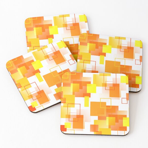 Item preview, Midcentury Modern Orange - Abstract - Orange, Yellow, White designed and sold by MellowCat.