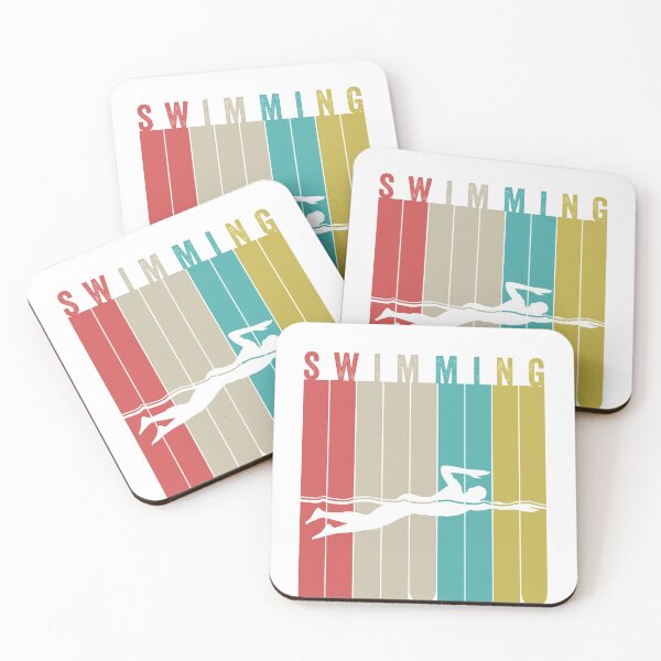 Item preview, Swimming Silhouette Retro Vintage Style  designed and sold by Mesyo.