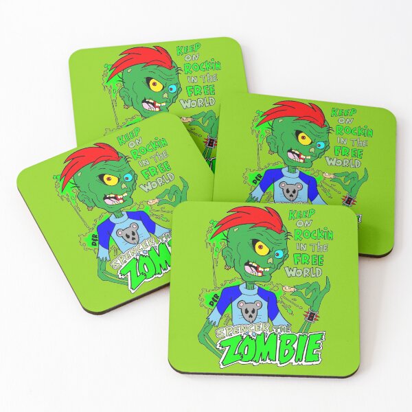 Item preview, KEEP ON ROCKIN IN THE FREE WORLD SPENCER THE ZOMBIE  designed and sold by wacko41.