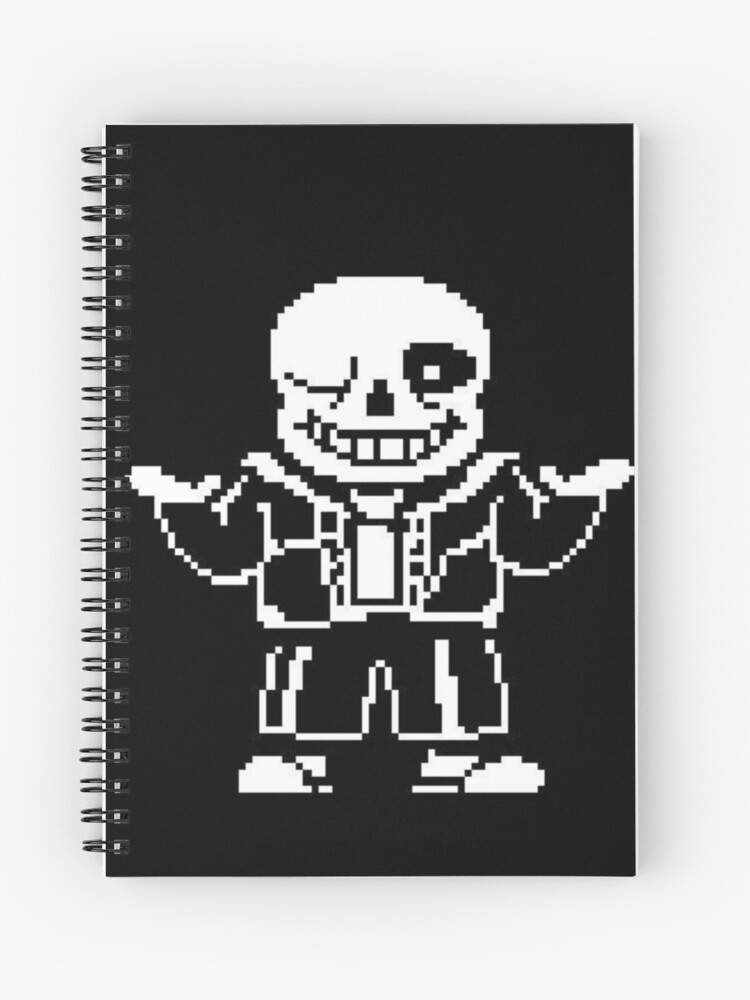 Undertale Sans Pixel Art | Spiral Notebook