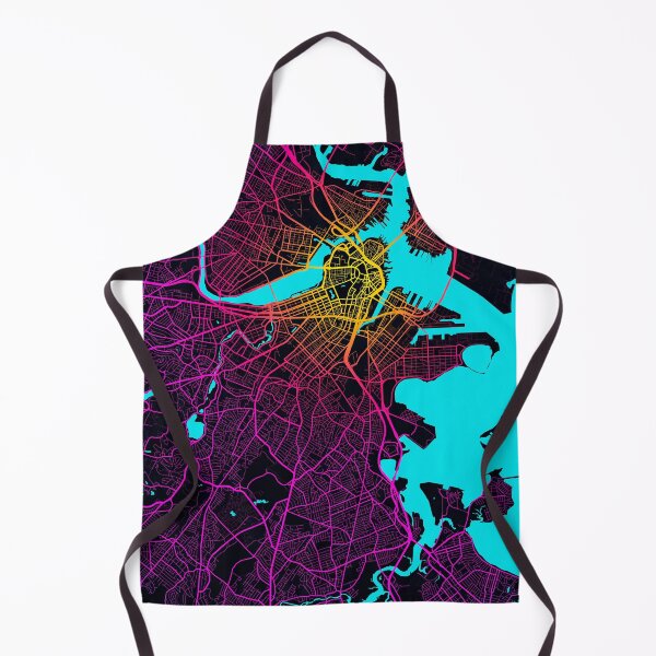 Item preview, Boston City Map of Massachusetts, USA - Neon designed and sold by deMAP.