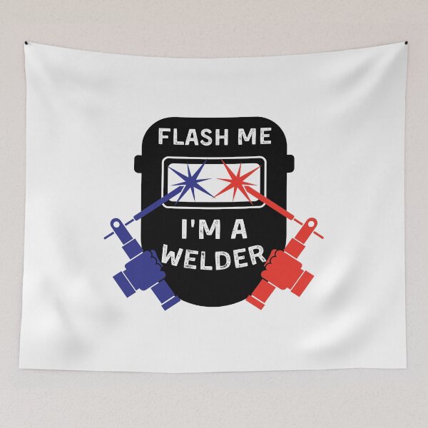 Item preview, Flash Me I'm a Welder Welding Helmet designed and sold by Shop signer.