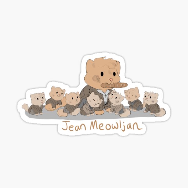 Artikel-Vorschau von Jean Valjean Katze Wortspiel, designt und verkauft von MellowArtStuff.