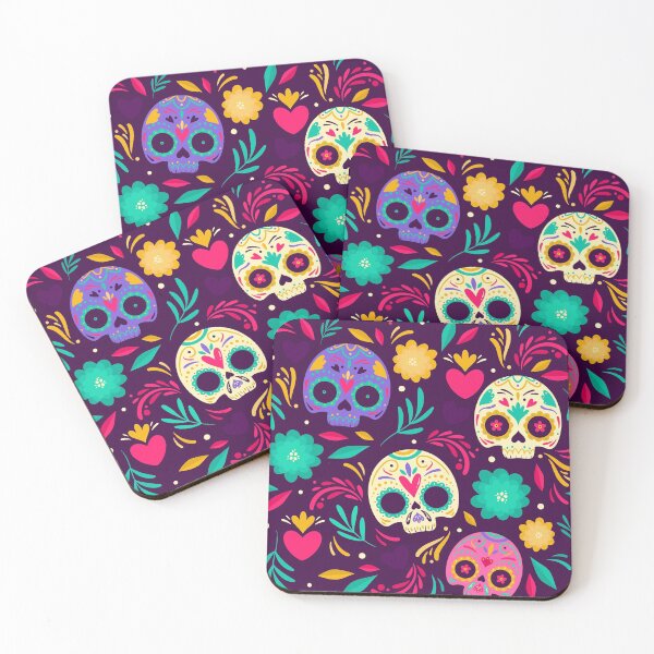 Item preview, day dead hand drawn style pattern designed and sold by Sya Prints.