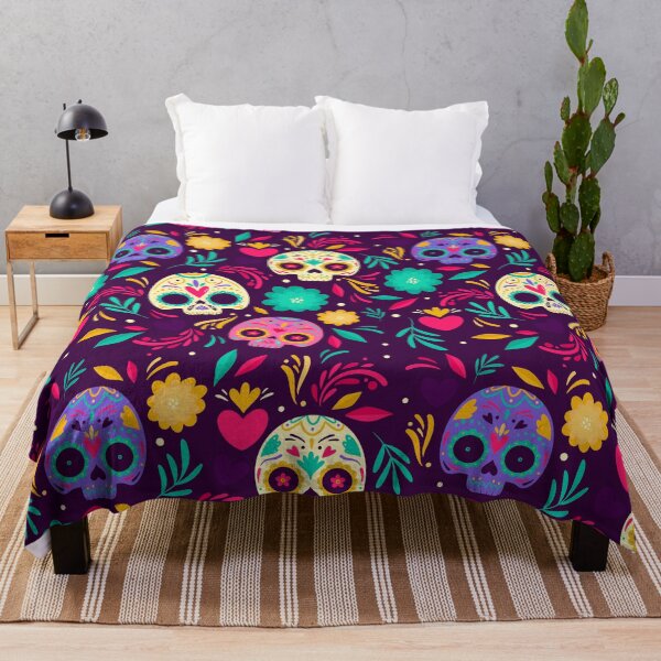 Item preview, day dead hand drawn style pattern designed and sold by Sya Prints.