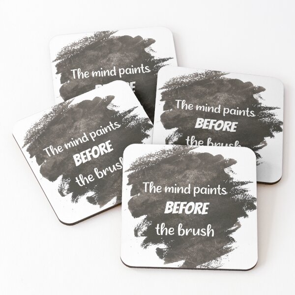 Item preview, The mind paints before the brush. funny Painting joke gifts for a friend. designed and sold by DANT-shirts.