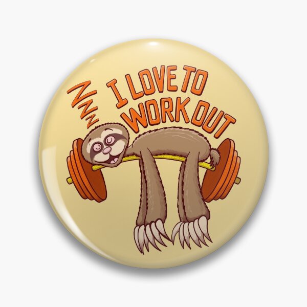 Item preview, Sloths love to work out, sleeping! designed and sold by Zoo-co.