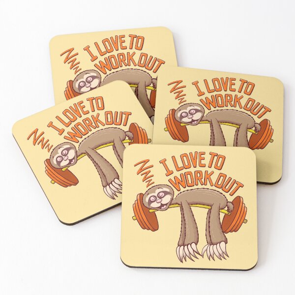 Item preview, Sloths love to work out, sleeping! designed and sold by Zoo-co.