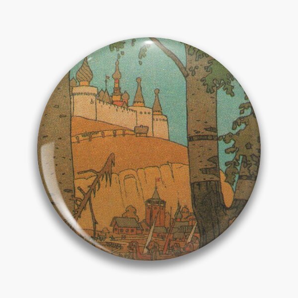 Item preview, The Beautiful Maiden Before the Kingdom of Finist The Falcon – Bilibin 1900 Print wall decor Russian Art  designed and sold by RonesaAveela.