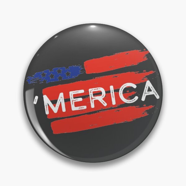 Item preview, MERICA, USA Painted Flag with Full Color designed and sold by SaltyLoon.