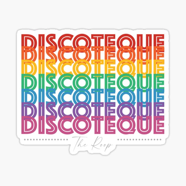 Eurovision Discoteque The Roop Sticker