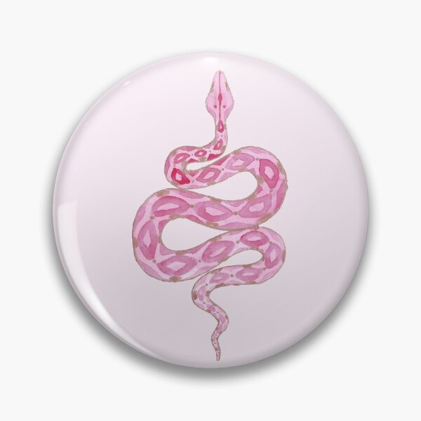 Item preview, Rose Gold and Pink Snake Watercolor Painting designed and sold by Danica Templeton.