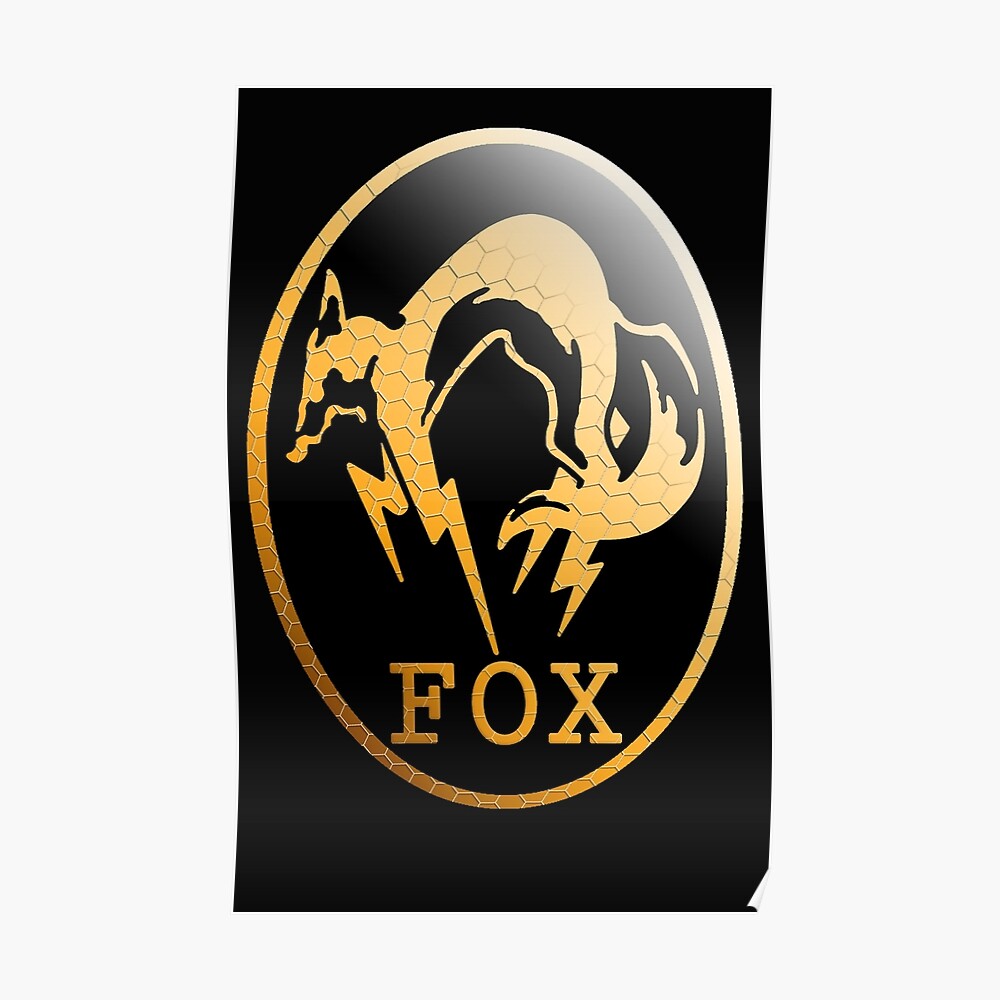 Foxhound Metal Gear Logo Art Print By Dinisvolk Redbubble