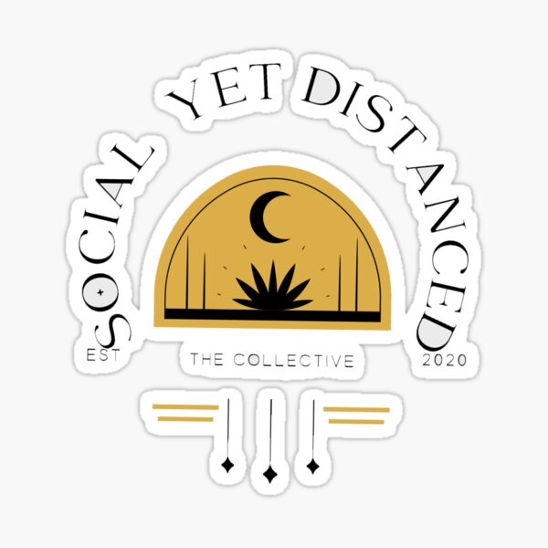Socialyetdistanced Merch: Desertmoon Logo Sticker