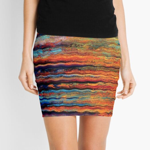 Waves of Color Mini Skirt