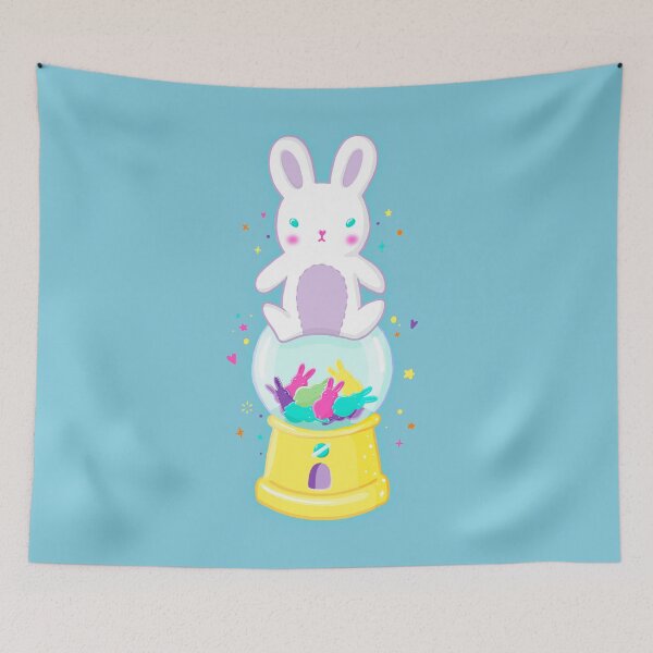Item preview, Blue Gumball Machine Bunny designed and sold by bunnyjanie.