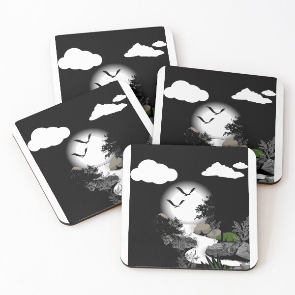Item preview, Night  full moon Scene, designed and sold by Salimtinwale.