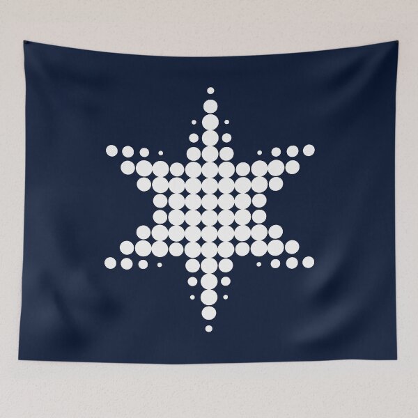 Item preview, STAR / White Dotted Raster / Minimalistic Art designed and sold by in-vectors.