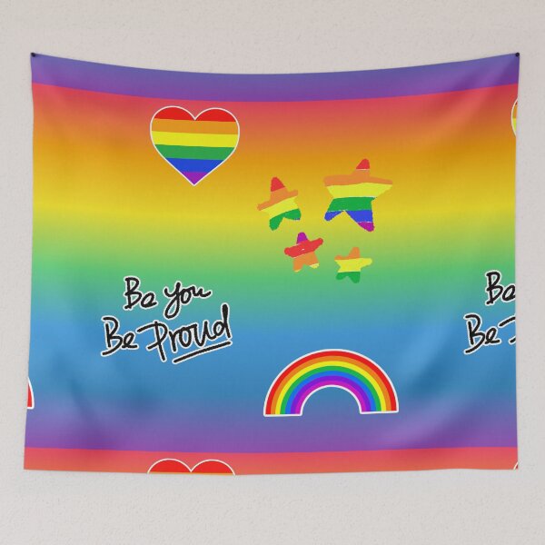 Item preview, CUTE PRIDE FLAG PATTERN  designed and sold by RetroPlaceee.