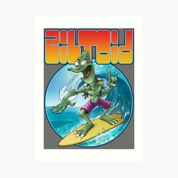 Surfing Ziltoid Art Print