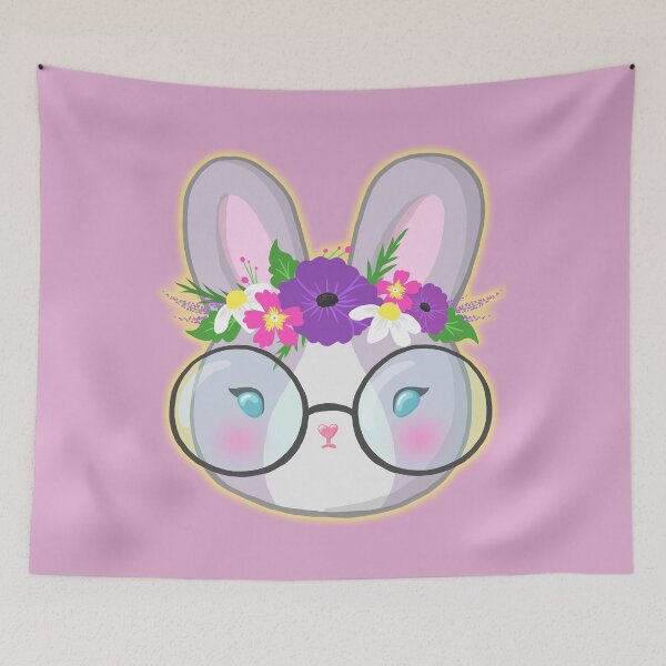 Item preview, Pink Floral Bunny designed and sold by bunnyjanie.