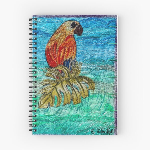 Item preview, Embroidery Parrot - Stitched Nature - Designed by Stitchbasket to make you happy. designed and sold by santimanitay.
