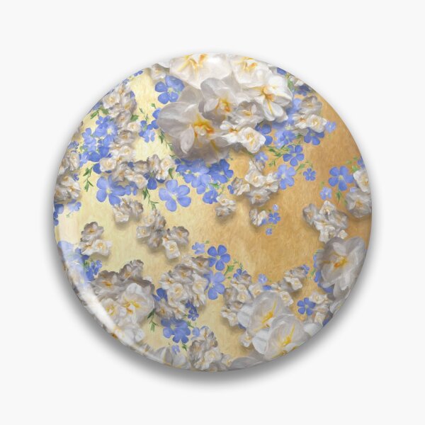 Item preview, Blue Flax and White Daffodils Pattern designed and sold by cozycaroline.