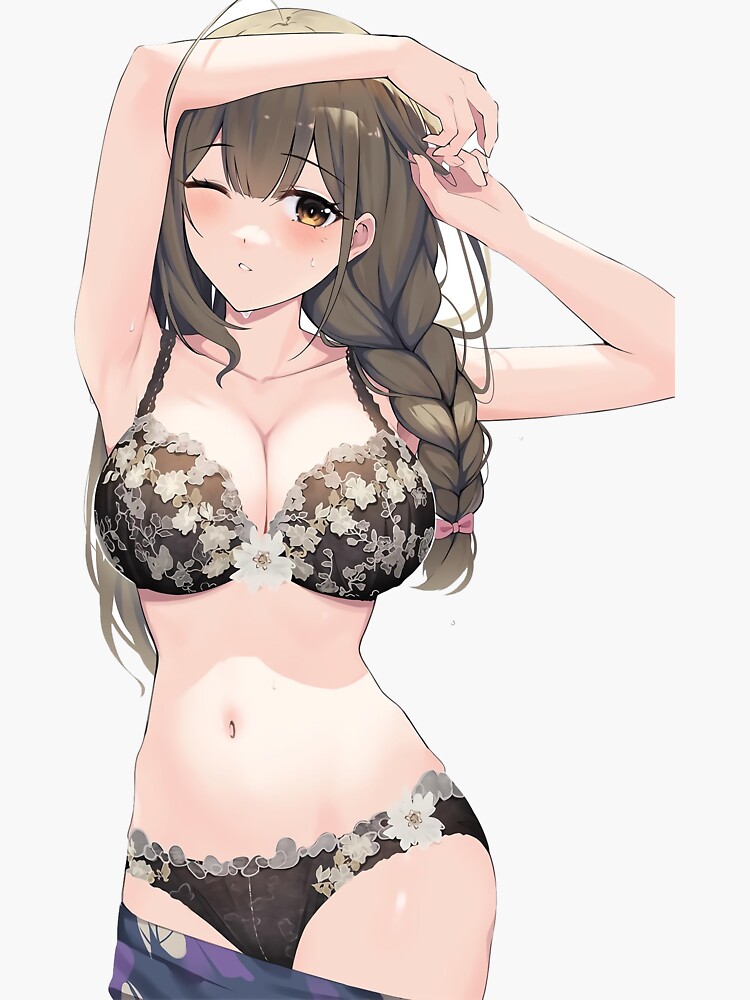 "Anime girl ecchi lingerie" Sticker for Sale by LaKon | Redbubble