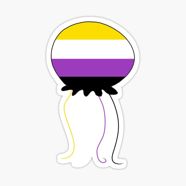 nonbinary jellyfish Sticker