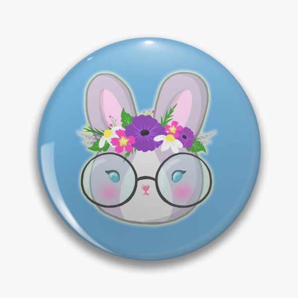 Item preview, Blue Floral Bunny designed and sold by bunnyjanie.