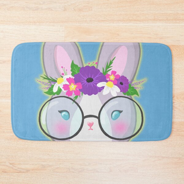 Item preview, Blue Floral Bunny designed and sold by bunnyjanie.