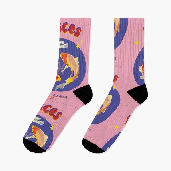 Item preview, Koi Fish Pisces Navy and Pink Print designed and sold by funky-stuff.