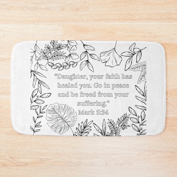 Item preview, Coloring | Mark 5:34 | Leaves designed and sold by LoveGen.