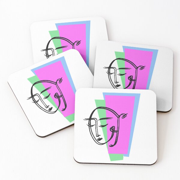 Item preview, Minimalist Line Art Abstract Face Original Design  designed and sold by catvclark.