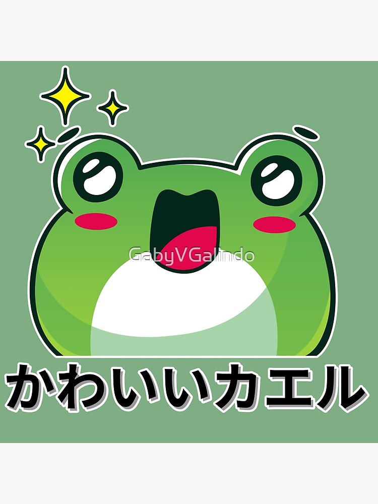 Kawaii Frog Prince Photographic Print for Sale by Paintingpixel