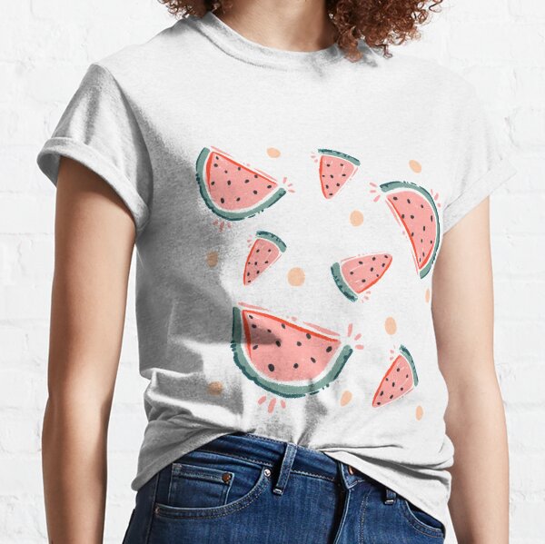 Watermelon Polka dots Classic T-Shirt