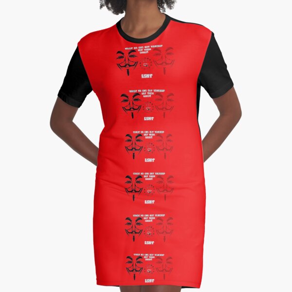 Trust No One Know Thy Self First Graphic T-Shirt Dress